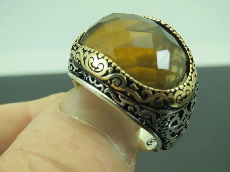 Modern Statement Jewelry For Bold Styling Turkish Handmade Jewelry 925 Sterling Silver Quartz Stone Mens Rings Modern Statement Jewelry For Bold Styling Turkish Handmade Jewelry 925 Sterling Silver Quartz Stone Mens Rings