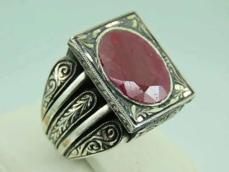 Seasonal Jewelry Sale – Upgrade Your Collection Turkish Handmade Jewelry 925 Sterling Silver Ruby Stone Mens Rings Seasonal Jewelry Sale – Upgrade Your Collection Turkish Handmade Jewelry 925 Sterling Silver Ruby Stone Mens Rings