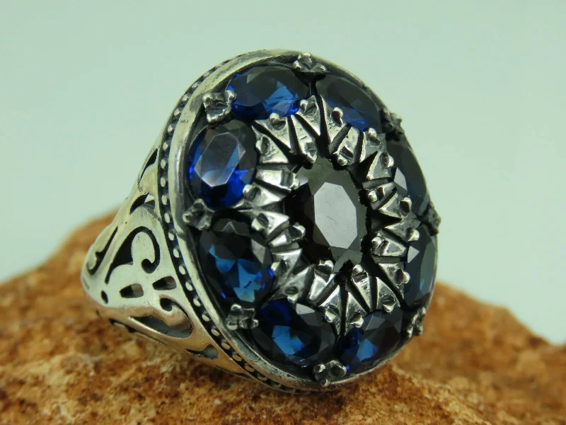 Best-Selling Jewelry Now Available At Special Deals Turkish Handmade Jewelry 925 Sterling Silver Sapphire Stone Mens Rings Best-Selling Jewelry Now Available At Special Deals Turkish Handmade Jewelry 925 Sterling Silver Sapphire Stone Mens Rings