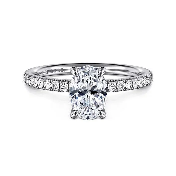 Exclusive Jewelry Sale – Limited-Time Discounts Twain - 14K White Gold Oval Diamond Engagement Ring (Setting Only) Exclusive Jewelry Sale – Limited-Time Discounts Twain - 14K White Gold Oval Diamond Engagement Ring (Setting Only)