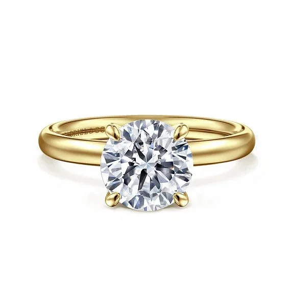 Bold And Beautiful Jewelry Now At Irresistible Prices Unite - 14K Yellow Gold Round Solitaire Diamond Engagement Ring (Setting Only) Bold And Beautiful Jewelry Now At Irresistible Prices Unite - 14K Yellow Gold Round Solitaire Diamond Engagement Ring (Setting Only)