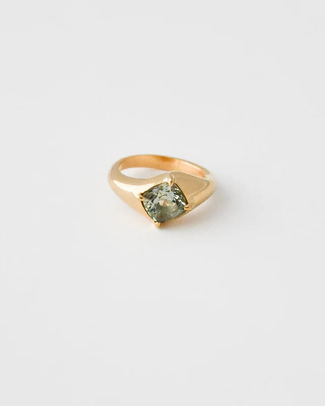 Handcrafted Jewelry Sale – Unique Designs At Low Prices WHIRLPOOL RING | GREEN QUARTZ