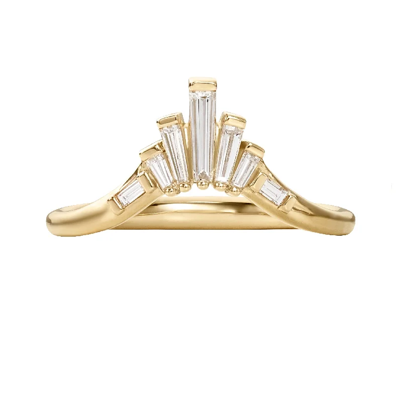 Your Dream Jewelry At Dream Prices White Baguette Diamond Nesting Art Deco Wedding Ring Your Dream Jewelry At Dream Prices White Baguette Diamond Nesting Art Deco Wedding Ring