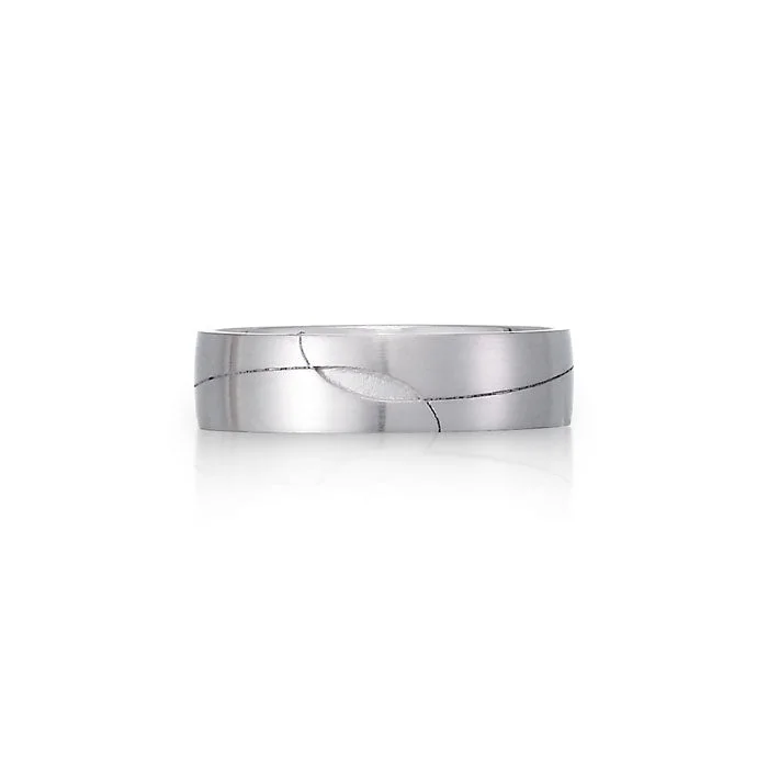 Don't Miss Out On Jaw-Dropping Jewelry Discounts "Subtle Wave" Wedding Band