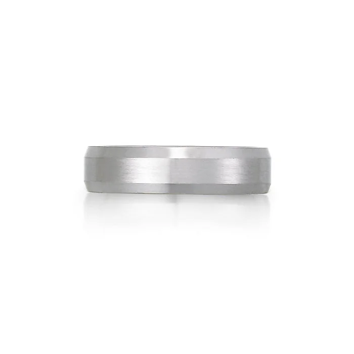 Stunning Jewelry At Even More Stunning Prices "Beveled" Wedding Band