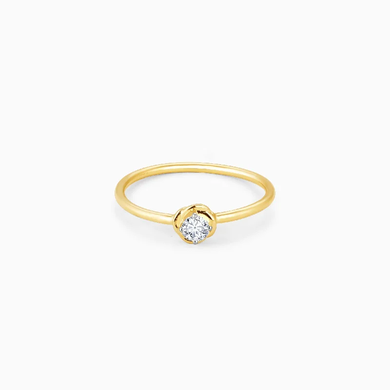Unique Jewelry For Less – Shop The Sale Now Gold Heartfelt Solitaire Diamond Ring