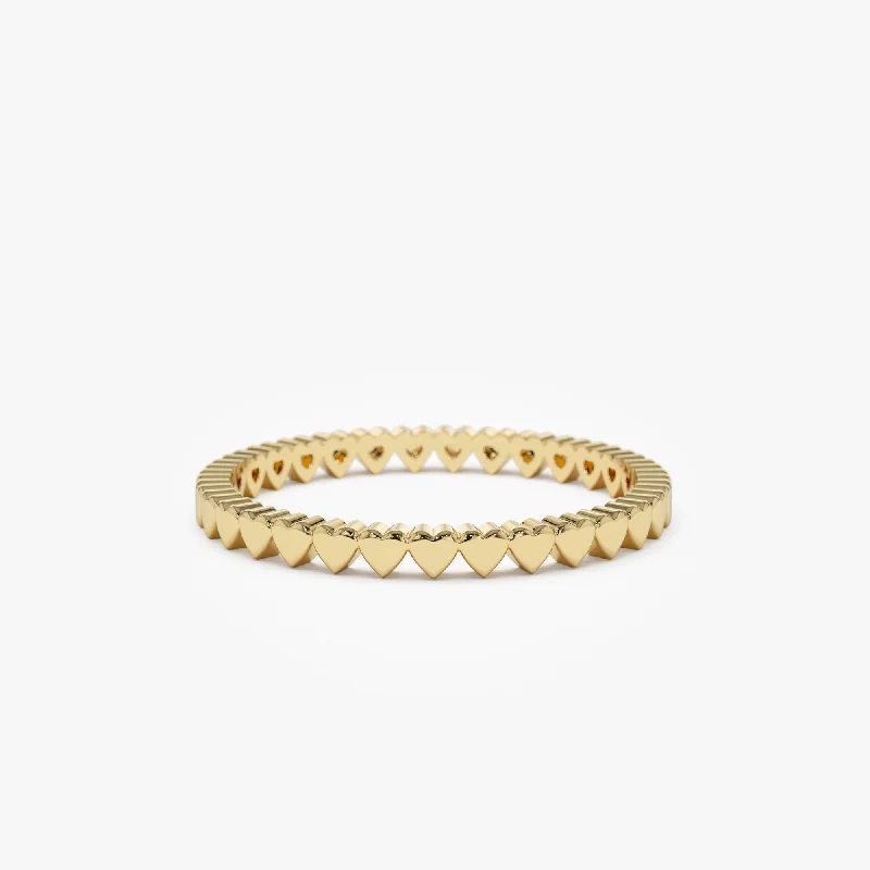 Your Dream Jewelry At Dream Prices 14k Gold Mini Heart Eternity Ring