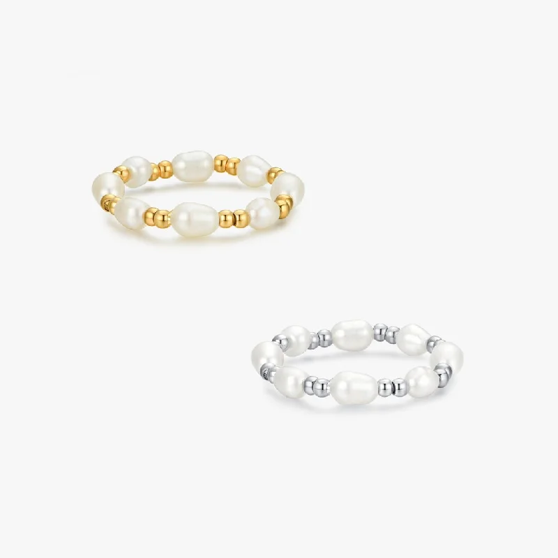 High-End Sparkle, Low-End Prices – Jewelry Sale Live Adjustable Pearl Ring