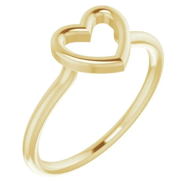 Fashion-Forward Jewelry At Incredible Prices JDSP51638 - HEART RING