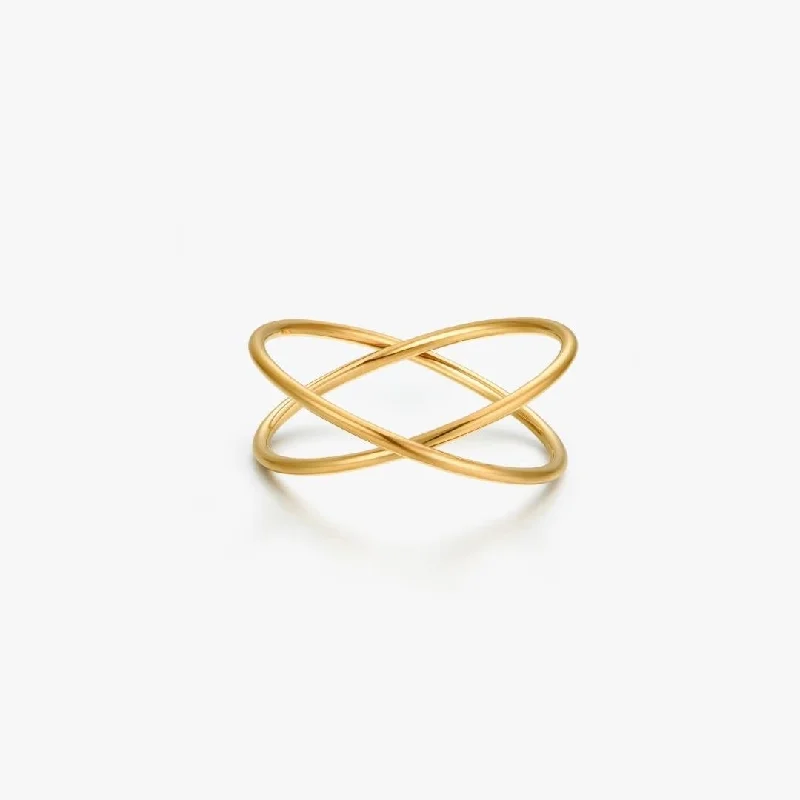 Discover Unique Jewelry With Special Limited-Time Offers Criss Cross Gold Ring