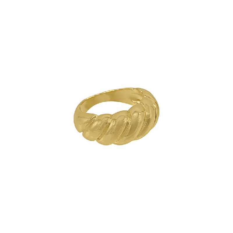 Limited Stock On Premium Jewelry At Low Prices 14k Gold Plated Croissant Ring