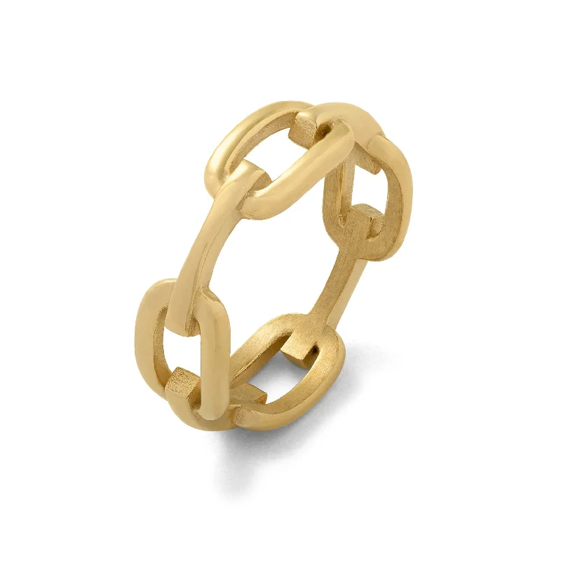 Luxury Meets Affordability – Jewelry Sale Now Live Chained Ring (Gold)