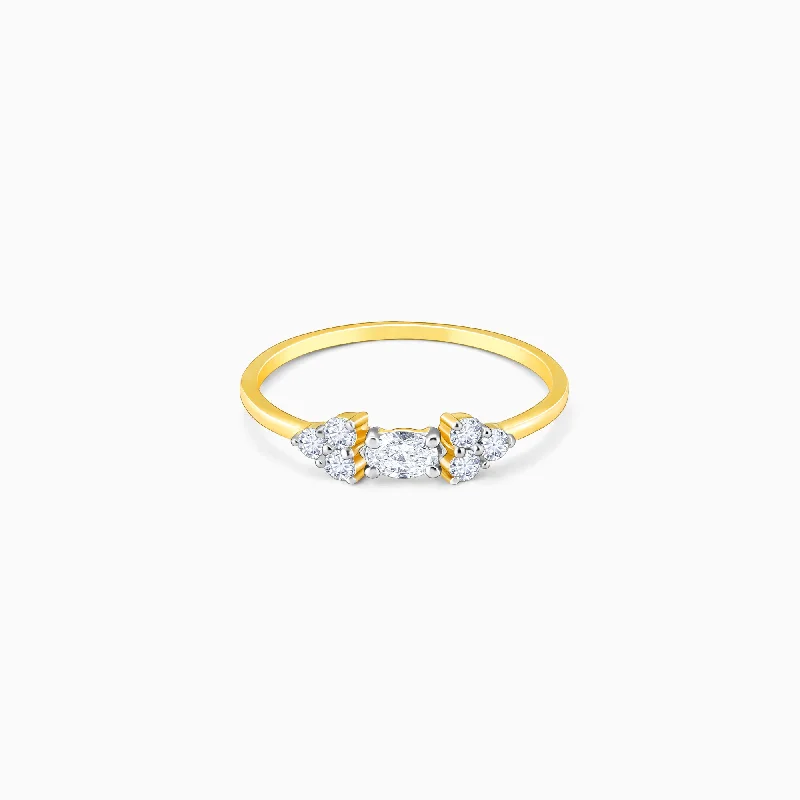Flash Sale On Elegant Jewelry – Don't Miss Out Gold Luminous Love Diamond Ring
