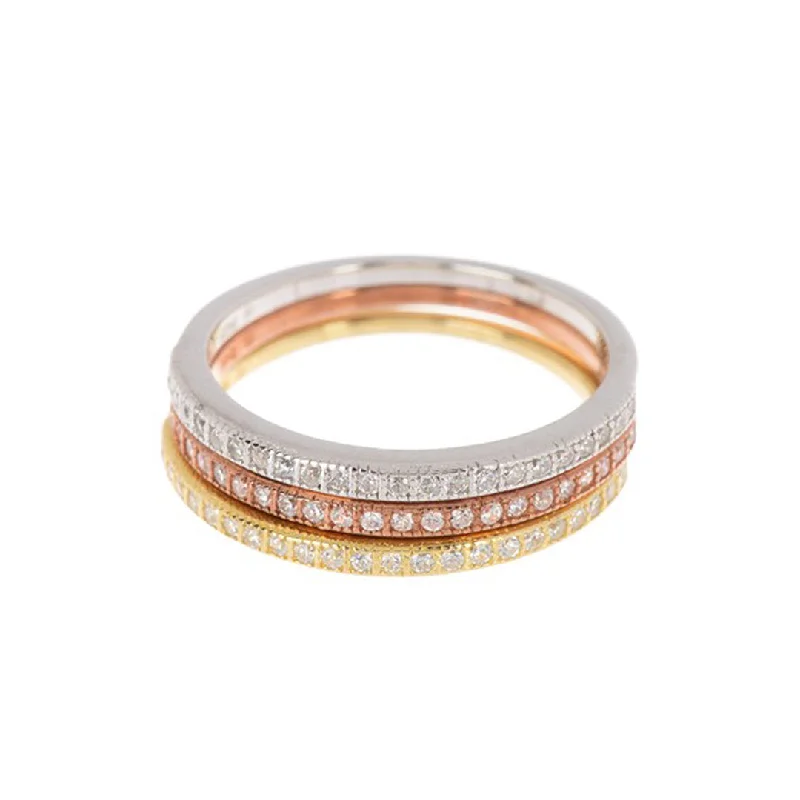 The Perfect Accessory For Less – Jewelry Sale Live Tri-Color Half Eternity Band Set