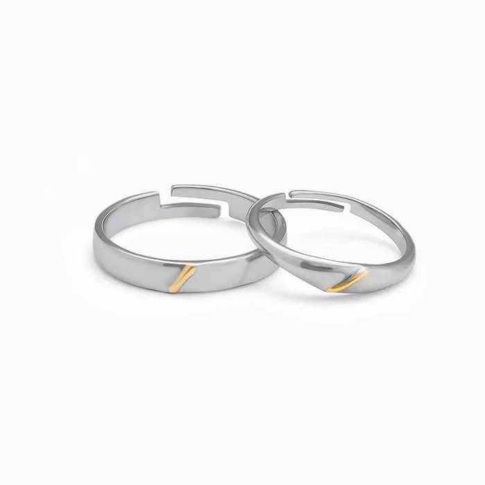 Eco-Friendly Sustainable Jewelry For Conscious Buyers Silver Meant to Be Couple Rings Eco-Friendly Sustainable Jewelry For Conscious Buyers Silver Meant to Be Couple Rings