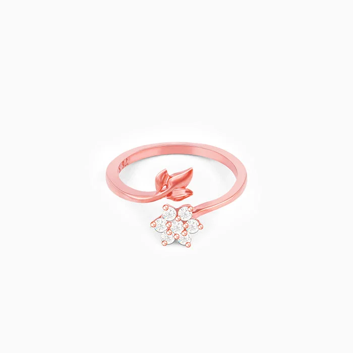 The Perfect Jewelry Piece At The Perfect Discount Rose Gold Floral Chic Ring