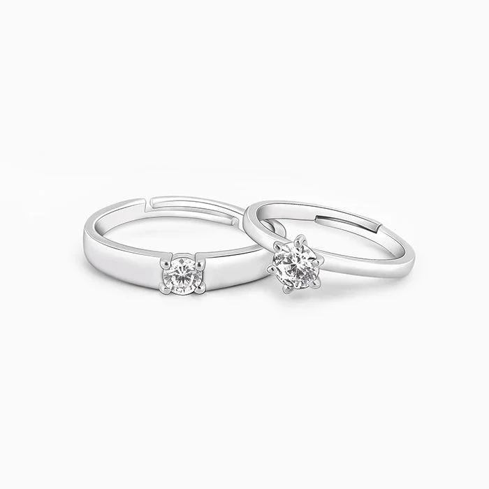 Stunning Jewelry At Even More Stunning Prices Anushka Sharma Silver Minimal Couple Rings