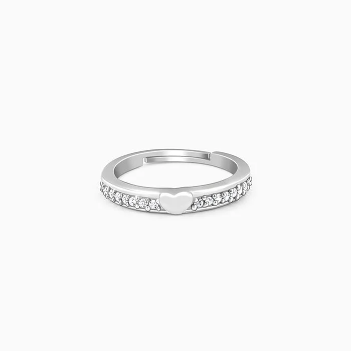 Exclusive Jewelry Offers – Sparkle For Less Silver Deeply in Love Ring