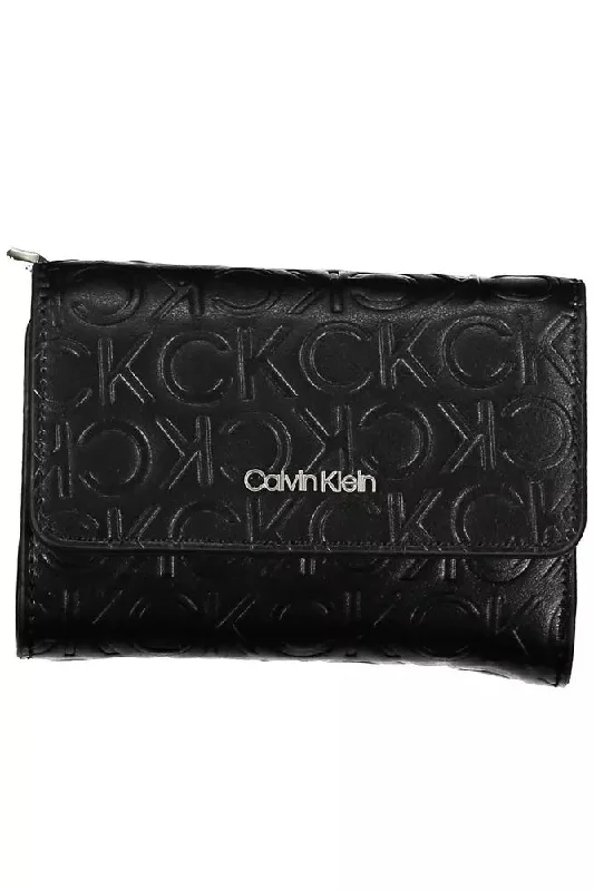 Calvin Klein Elegant  Polyethylene Wallet with RFID Women's Blocker