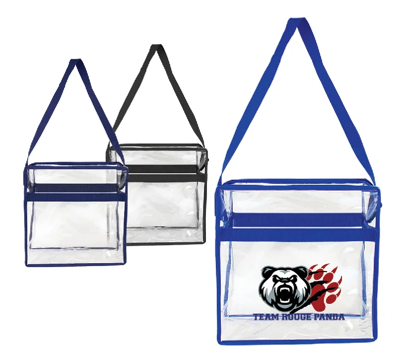 Clear Crossbody  Messenger Tote Bag Stadium Approved  (T20009)