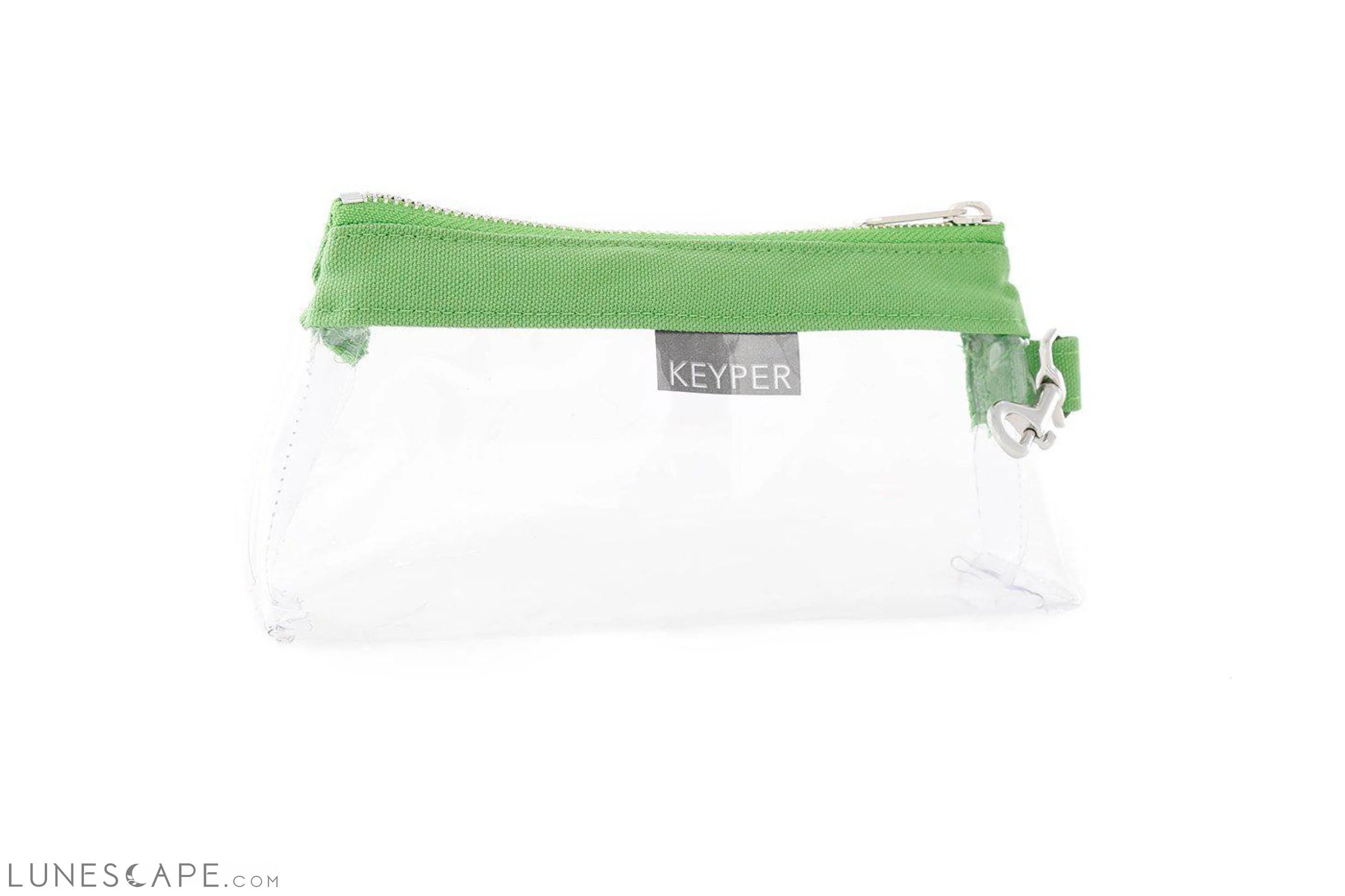 Green CLEAR Bag  - Classic Canvas Trim