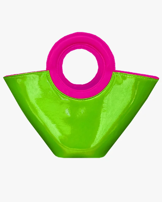 JELLY TOTE MINI | HOT PINK, LIME, BLACK