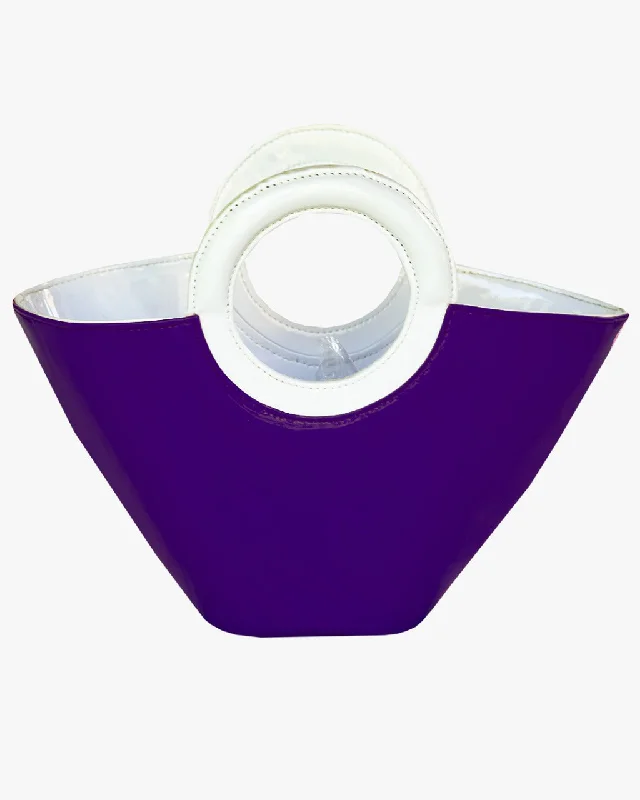 JELLY TOTE MINI | PURPLE, LIME GREEN, WHITE