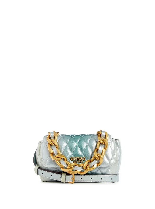 Teal Multi Dema Mini Crossbody Bag