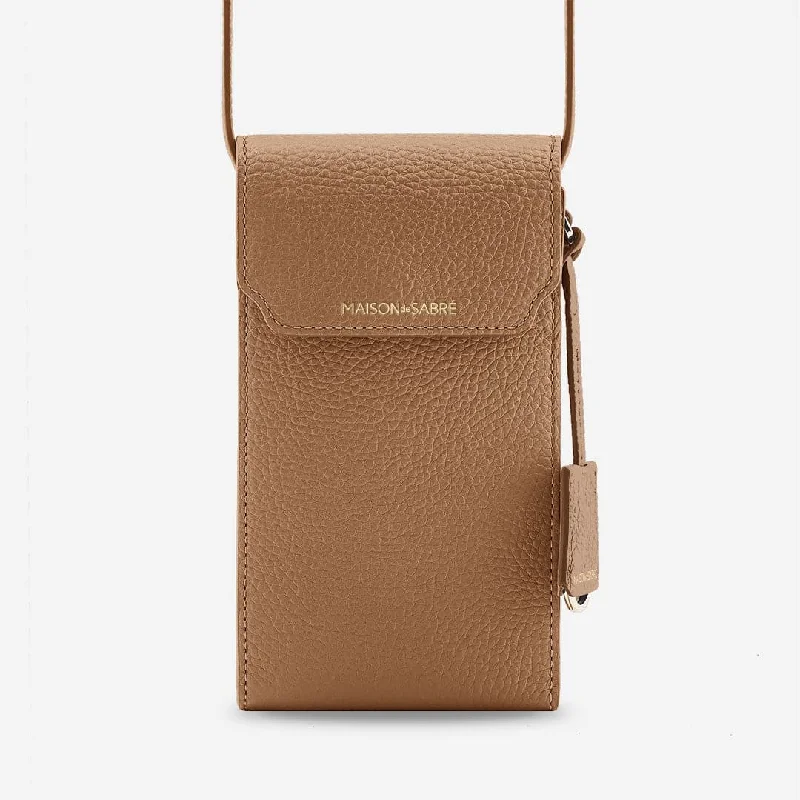 The Phone Pouch - Sandstone Brown