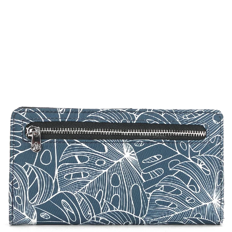 Wallet Teyla Monstera Lines Navy