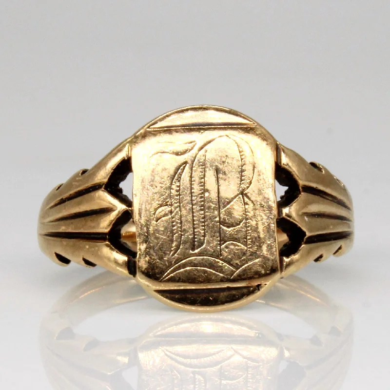 Huge Markdowns On Premium Jewelry Styles 12k Yellow Gold 'L.B.' Initial Ring | SZ 6.25 | Huge Markdowns On Premium Jewelry Styles 12k Yellow Gold 'L.B.' Initial Ring | SZ 6.25 |