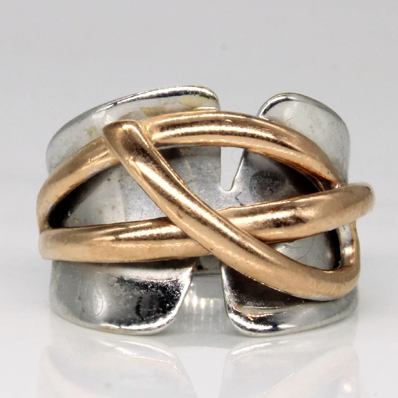 Buy More, Save More On Stunning Jewelry Pieces 14k Two Tone Gold Abstract Ring | SZ 6.25 | Buy More, Save More On Stunning Jewelry Pieces 14k Two Tone Gold Abstract Ring | SZ 6.25 |
