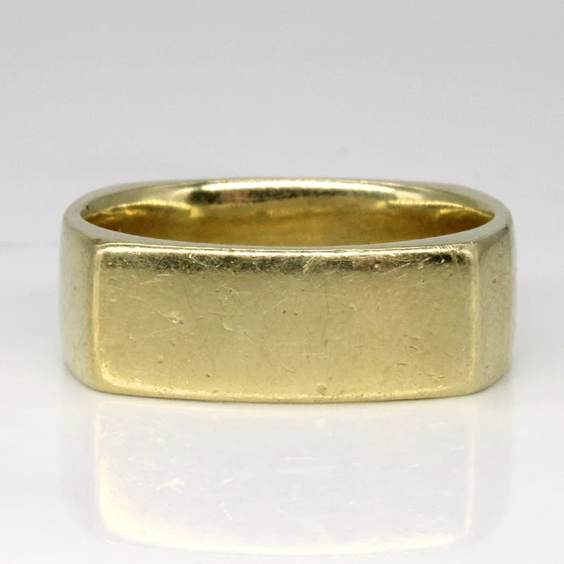 Get Ready To Sparkle – Special Jewelry Discounts 18k Yellow Gold Soft Square Ring | SZ 9 | Get Ready To Sparkle – Special Jewelry Discounts 18k Yellow Gold Soft Square Ring | SZ 9 |