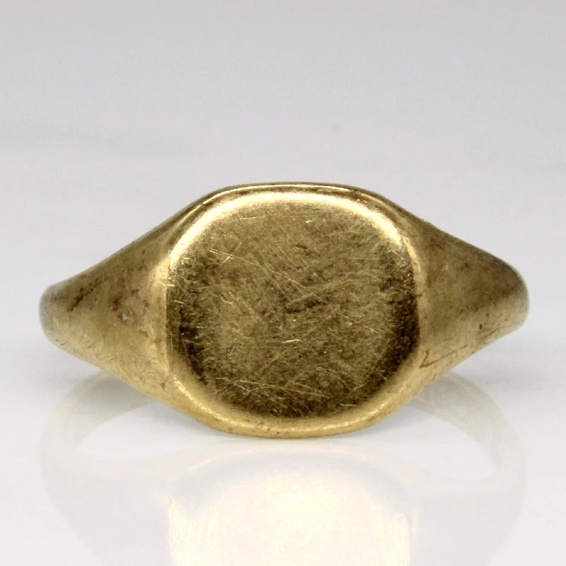Flash Jewelry Sale – Get Stunning Pieces At Low Prices Vintage 9k Yellow Gold Signet Ring | SZ 7.25 | Flash Jewelry Sale – Get Stunning Pieces At Low Prices Vintage 9k Yellow Gold Signet Ring | SZ 7.25 |