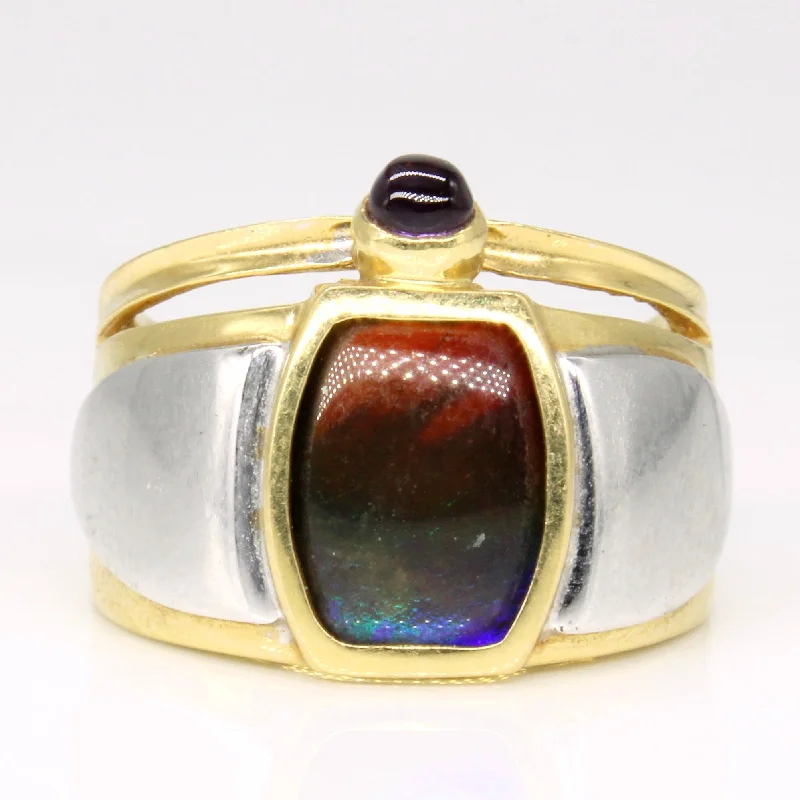 Personalized Jewelry Sale – Unique Pieces At Great Prices Ammolite & Amethyst Cocktail Ring | 1.50ct, 0.11ct | SZ 5.5 | Personalized Jewelry Sale – Unique Pieces At Great Prices Ammolite & Amethyst Cocktail Ring | 1.50ct, 0.11ct | SZ 5.5 |