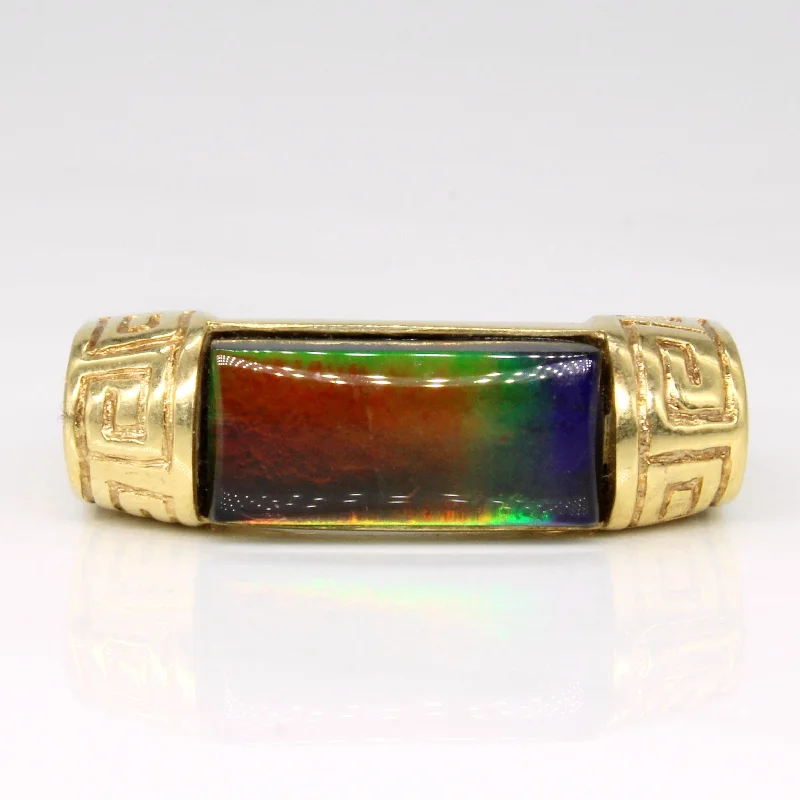 Flash Sale On Stunning Jewelry – Don't Miss Out Ammolite Bar Ring | 2.10ct | SZ 7 |