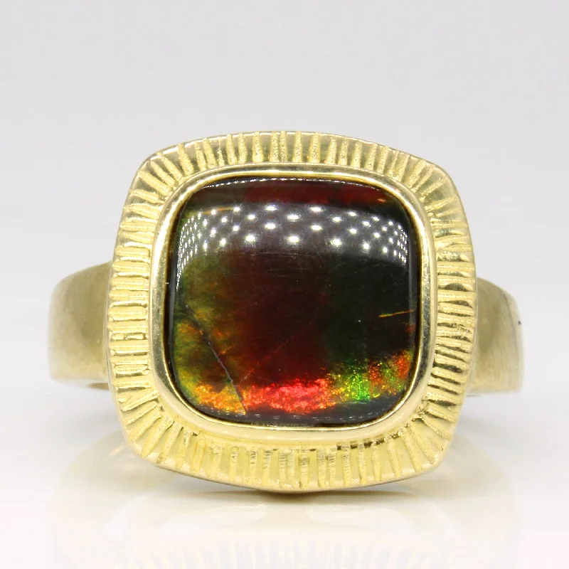 Exclusive Jewelry Sale – Shine For Less Ammolite Cocktail Ring | 1.45ct | SZ 7 |