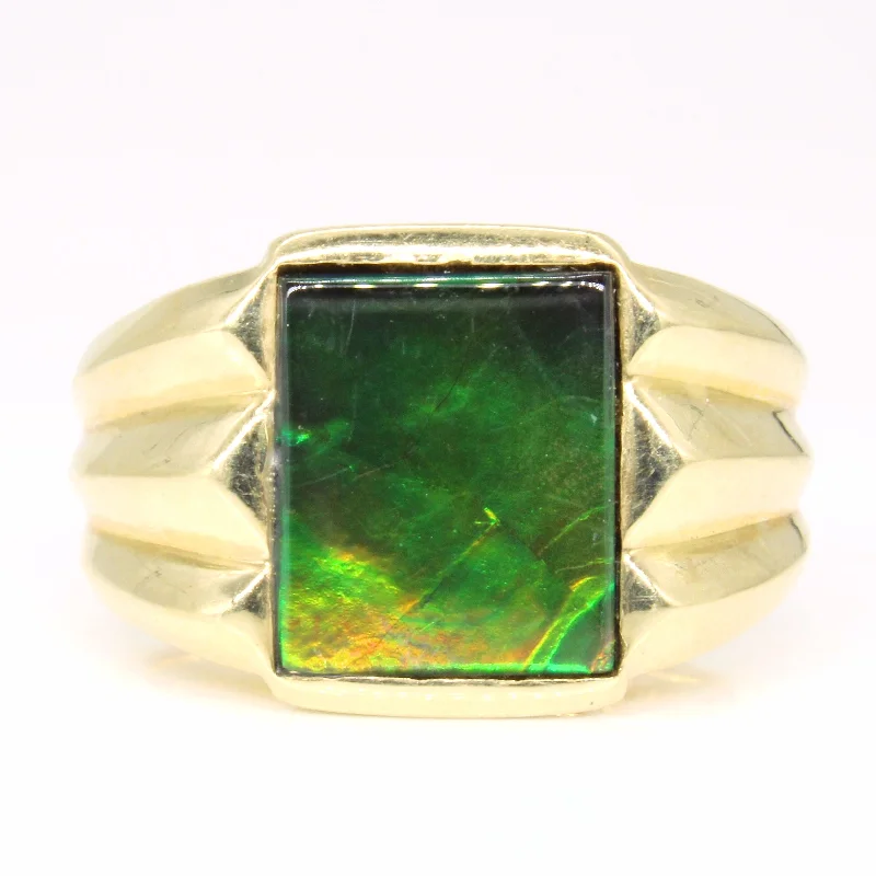 Modern Jewelry At Exclusive Discounts – Shop Today Ammolite Men's Cocktail Ring | 2.50ct | SZ 9 | Modern Jewelry At Exclusive Discounts – Shop Today Ammolite Men's Cocktail Ring | 2.50ct | SZ 9 |