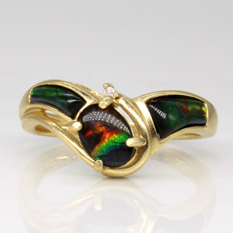 Holiday Jewelry Sale – Perfect Gifts At The Best Prices Ammolite & Diamond Ring | 1.00ctw, 0.01ct | SZ 7.25 | Holiday Jewelry Sale – Perfect Gifts At The Best Prices Ammolite & Diamond Ring | 1.00ctw, 0.01ct | SZ 7.25 |