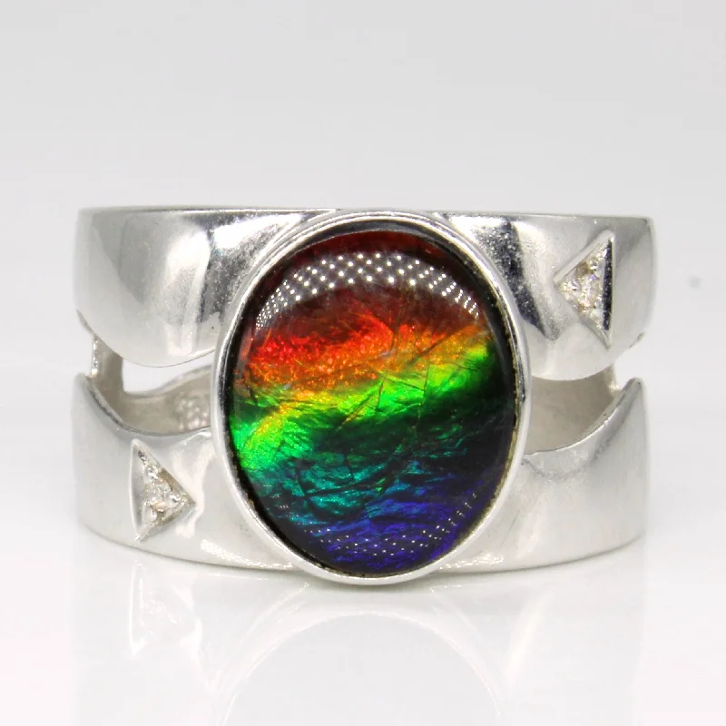Exclusive Jewelry Bundles At Discounted Rates Ammolite & Diamond Cocktail Ring | 2.17ct, 0.01ctw | SZ 6.75 | Exclusive Jewelry Bundles At Discounted Rates Ammolite & Diamond Cocktail Ring | 2.17ct, 0.01ctw | SZ 6.75 |