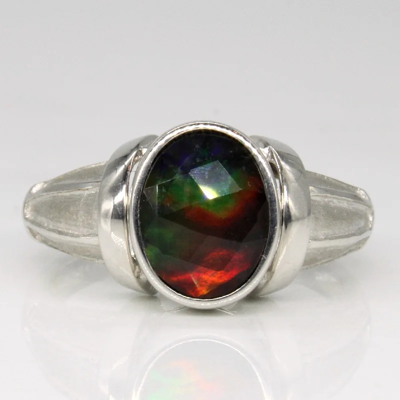 Grab Your Favorite Jewelry At The Lowest Prices Solitaire Ammolite Cocktail Ring | 1.30ct | SZ 7 | Grab Your Favorite Jewelry At The Lowest Prices Solitaire Ammolite Cocktail Ring | 1.30ct | SZ 7 |