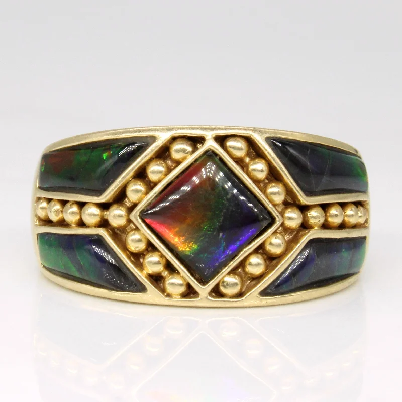 Premium Jewelry Now Available At Special Discounts Ammolite Ring | 1.90ctw | SZ 8.5 | Premium Jewelry Now Available At Special Discounts Ammolite Ring | 1.90ctw | SZ 8.5 |