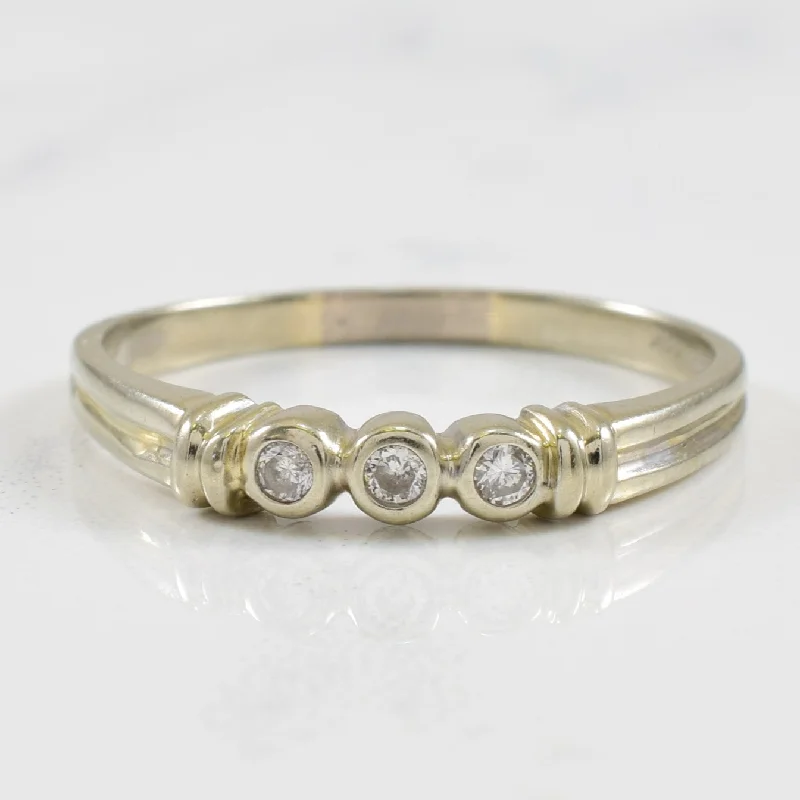 Handcrafted Beauty At Affordable Prices Bezel Set Diamond Ring | 0.06ctw | SZ 8 |