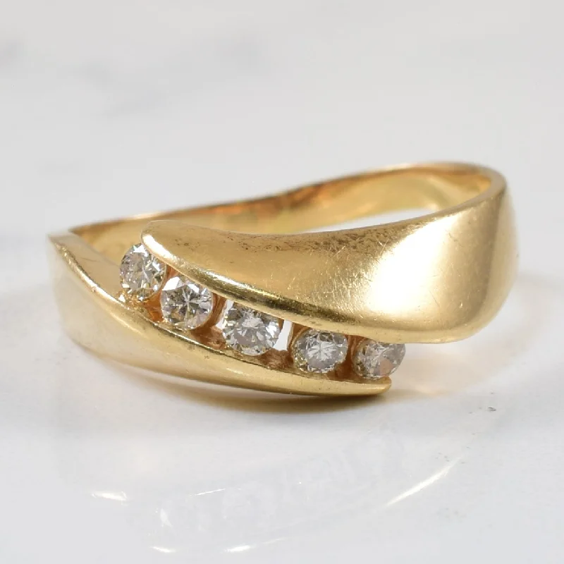 Dainty And Elegant Jewelry Now At Reduced Prices Channel Set Diamond Bypass Ring | 0.20ctw | SZ 8 | Dainty And Elegant Jewelry Now At Reduced Prices Channel Set Diamond Bypass Ring | 0.20ctw | SZ 8 |