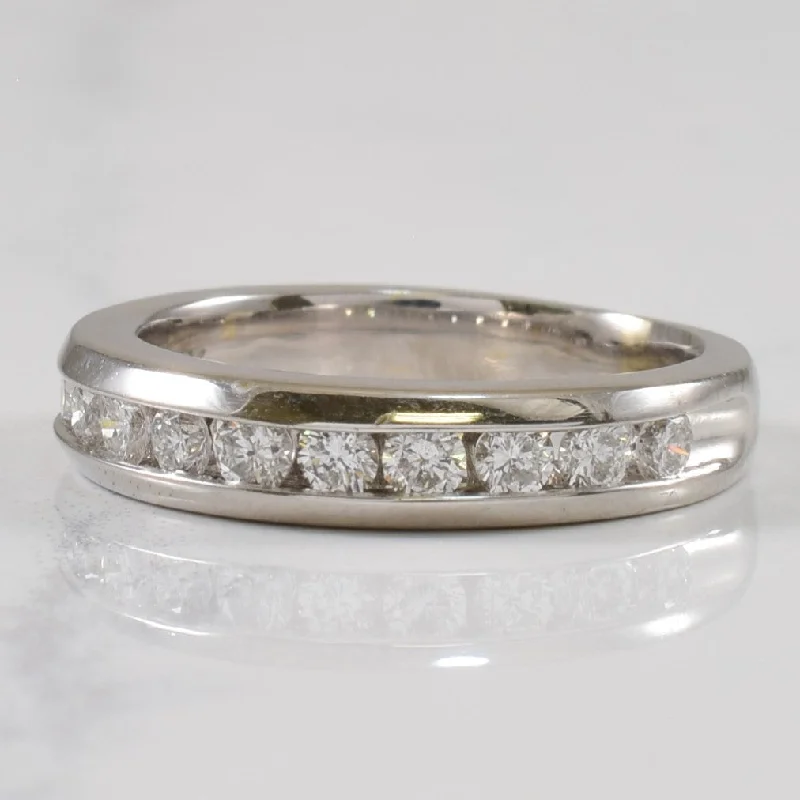 Eco-Friendly Sustainable Jewelry For Conscious Buyers Channel Set Diamond Semi Eternity Band | 0.35ctw | SZ 4.25 | Eco-Friendly Sustainable Jewelry For Conscious Buyers Channel Set Diamond Semi Eternity Band | 0.35ctw | SZ 4.25 |