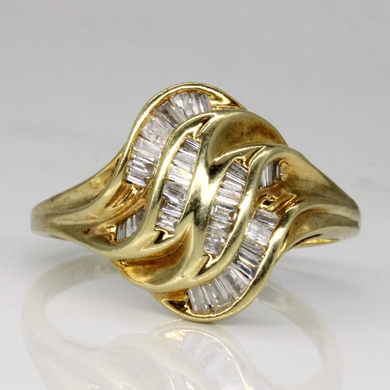 Get The Sparkle You Love At Prices You Adore Channel Set Diamond Waterfall Ring | 0.15ctw | SZ 8.75 | Get The Sparkle You Love At Prices You Adore Channel Set Diamond Waterfall Ring | 0.15ctw | SZ 8.75 |