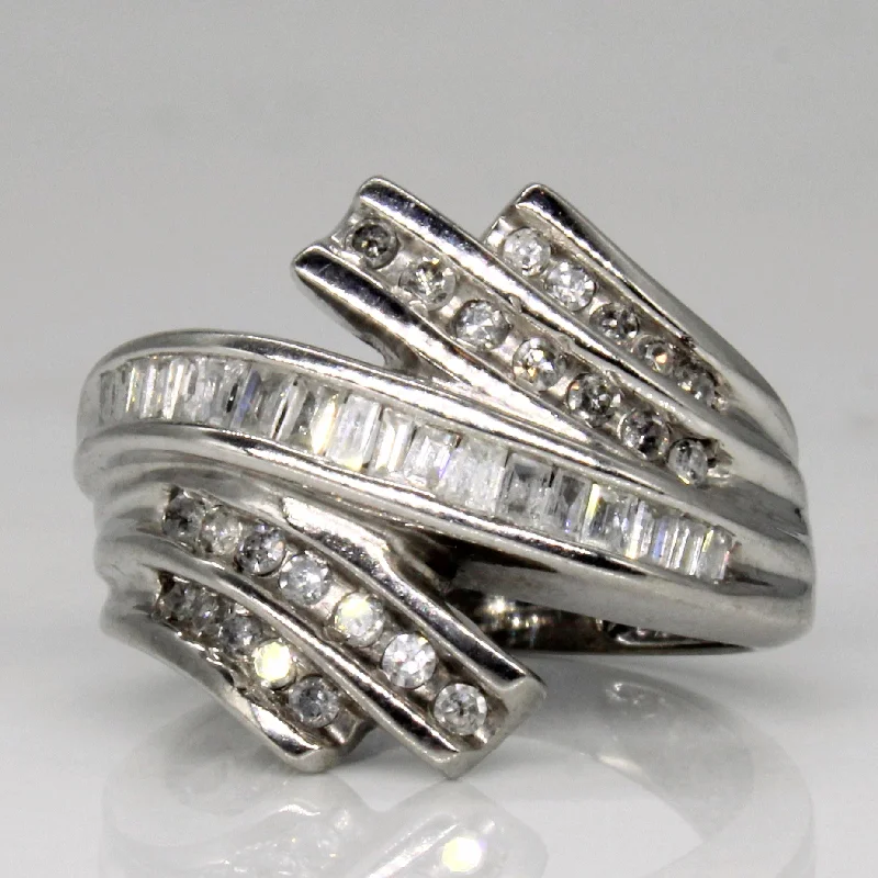 Shop Modern Jewelry Collections With Exclusive Discounts Channel Set Diamond Waterfall Ring | 0.44ctw | SZ 4.75 | Shop Modern Jewelry Collections With Exclusive Discounts Channel Set Diamond Waterfall Ring | 0.44ctw | SZ 4.75 |