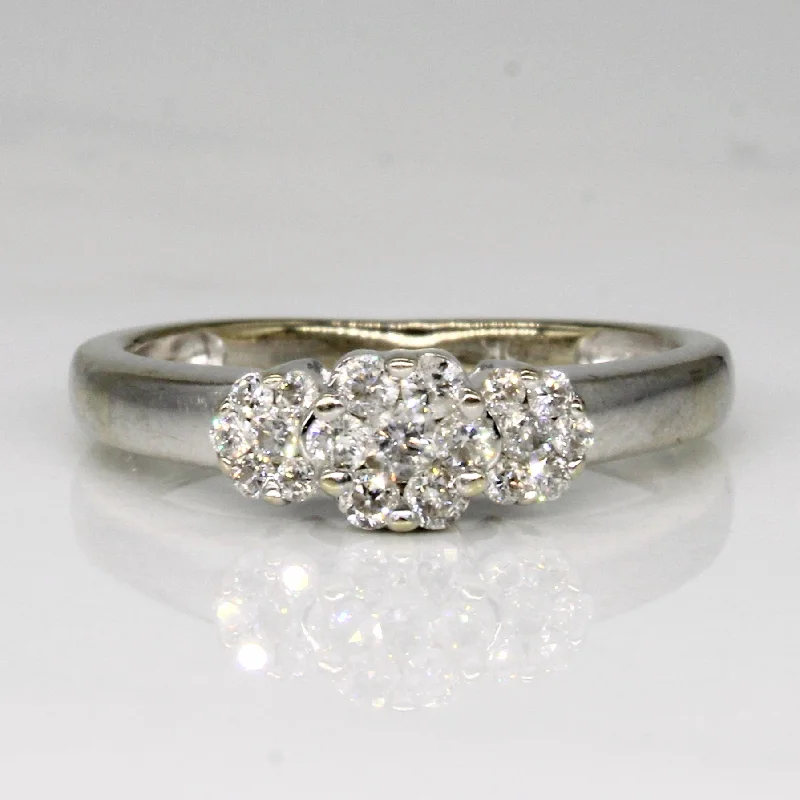 Affordable Glamour – Premium Jewelry For Less Diamond Cluster Ring | 0.20ctw | SZ 5 | Affordable Glamour – Premium Jewelry For Less Diamond Cluster Ring | 0.20ctw | SZ 5 |