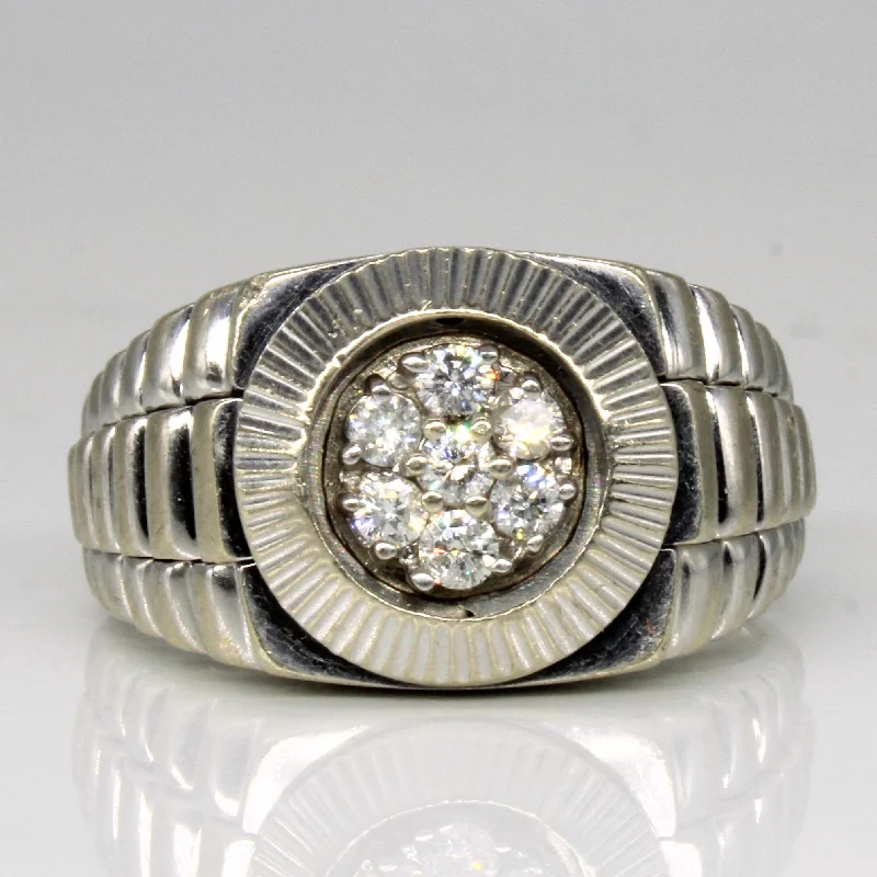 Elevate Your Outfit With Discounted Statement Jewelry Diamond Cluster Ring | 0.28ctw | SZ 8 | Elevate Your Outfit With Discounted Statement Jewelry Diamond Cluster Ring | 0.28ctw | SZ 8 |