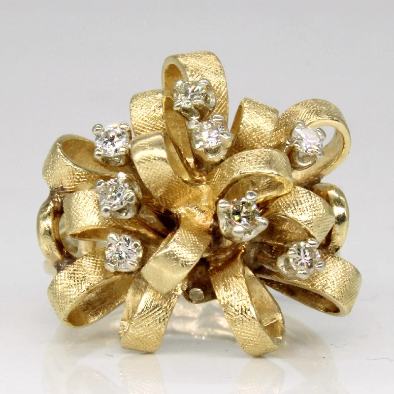 Bohemian-Inspired Jewelry For Free-Spirited Fashion Diamond Cocktail Ring | 0.32ctw | SZ 8 | Bohemian-Inspired Jewelry For Free-Spirited Fashion Diamond Cocktail Ring | 0.32ctw | SZ 8 |